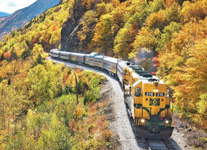 New England Trains And Fall Colors