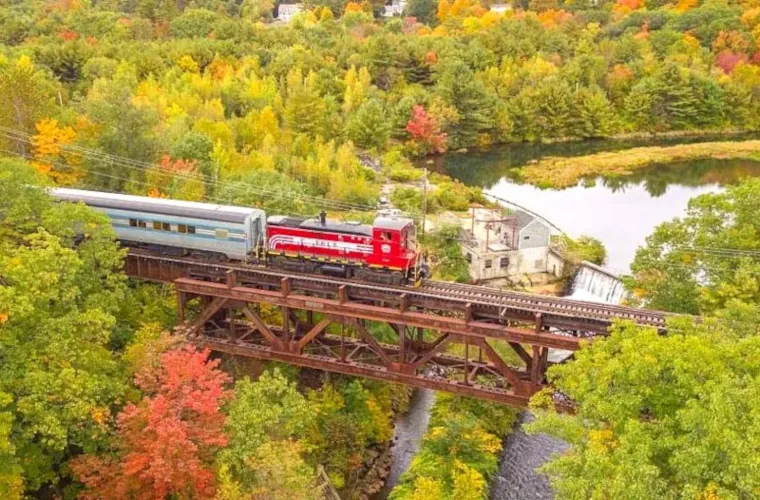 New England Trains And Fall Colors