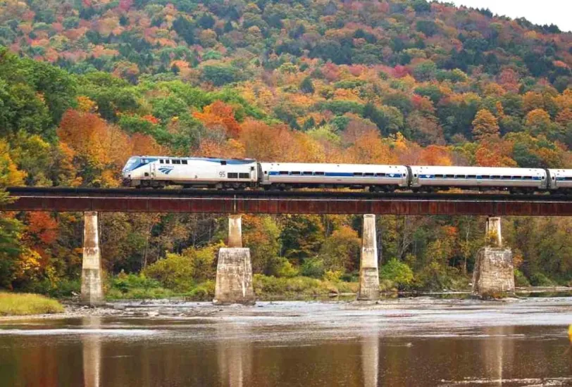 New England Trains And Fall Colors