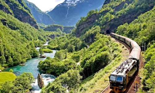 Norway Winter By Water And Rail